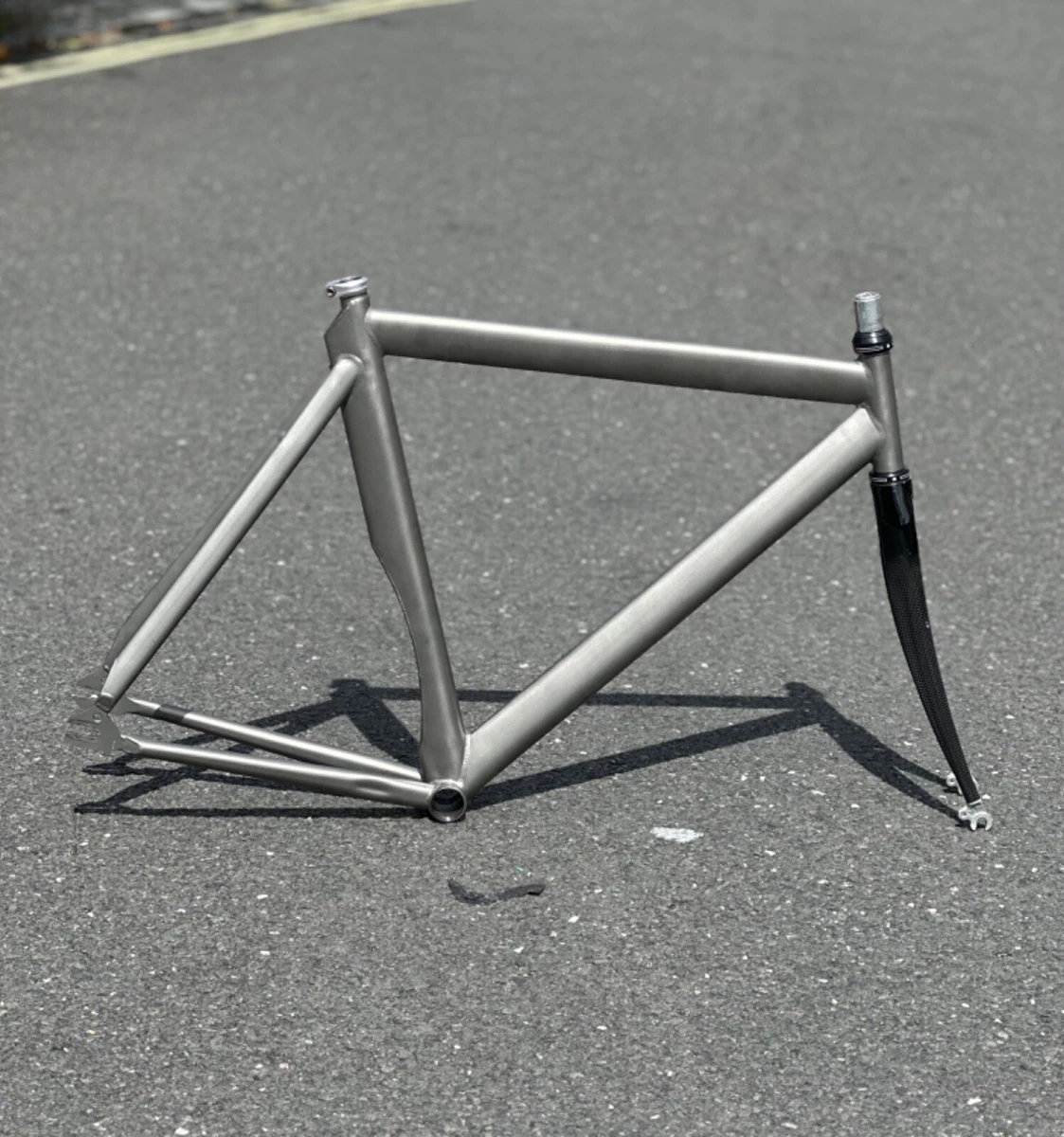 Titanium fixed cheap gear frame