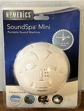 NEW Homedics SoundSpa Mini Portable Noise Relaxation White Sound Sleep Machine