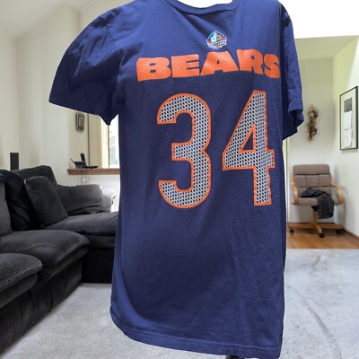  Team Apparel Walter Payton Hall Of Fame T Shirt Size Medium Free Shipping