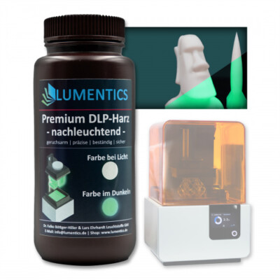 Nachleuchtendes DLP/SLA 3D-Druckharz - Grün