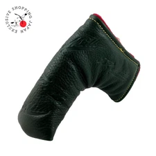 T.P. Mills Bull Leather Blade Putter Head Cover Green Color Headcover New Men