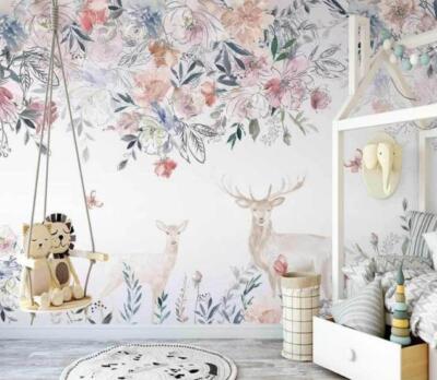3D Watercolor Branch K574 Wallpaper Mural Self-adhesive Removable Sticker Panda