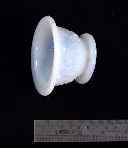 Antique Rare Opaline White Egg Bowl Table Decor Glass Sugar Bowl. G16-129 - Picture 10 of 10