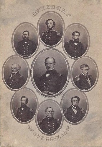 Antigua foto CDV de oficiales navales de la Guerra Civil 1861 - Imagen 2 de 3