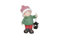 Deko Weihnachtsjunge Moritz - 39Cm - Weihnachtsfigur Keramik Mgo Garten, Haus