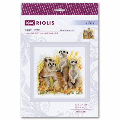 Kit Point De Croix, Point Compté RIOLIS 2141 Dragon L'heure Du Thé 15x15cm 4779046187063