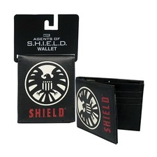 Marvel Agents of S.H.I.E.L.D Shield Black Billfold Wallet for DISPLAY/LIGHT USE