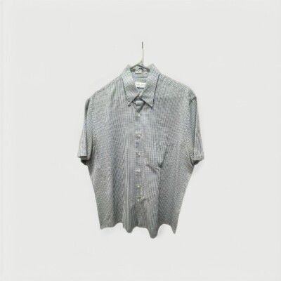 Van Heusen Wrinkle Free 16 1/2 LRG Half Sleeve Broadcloth Men s Shirt