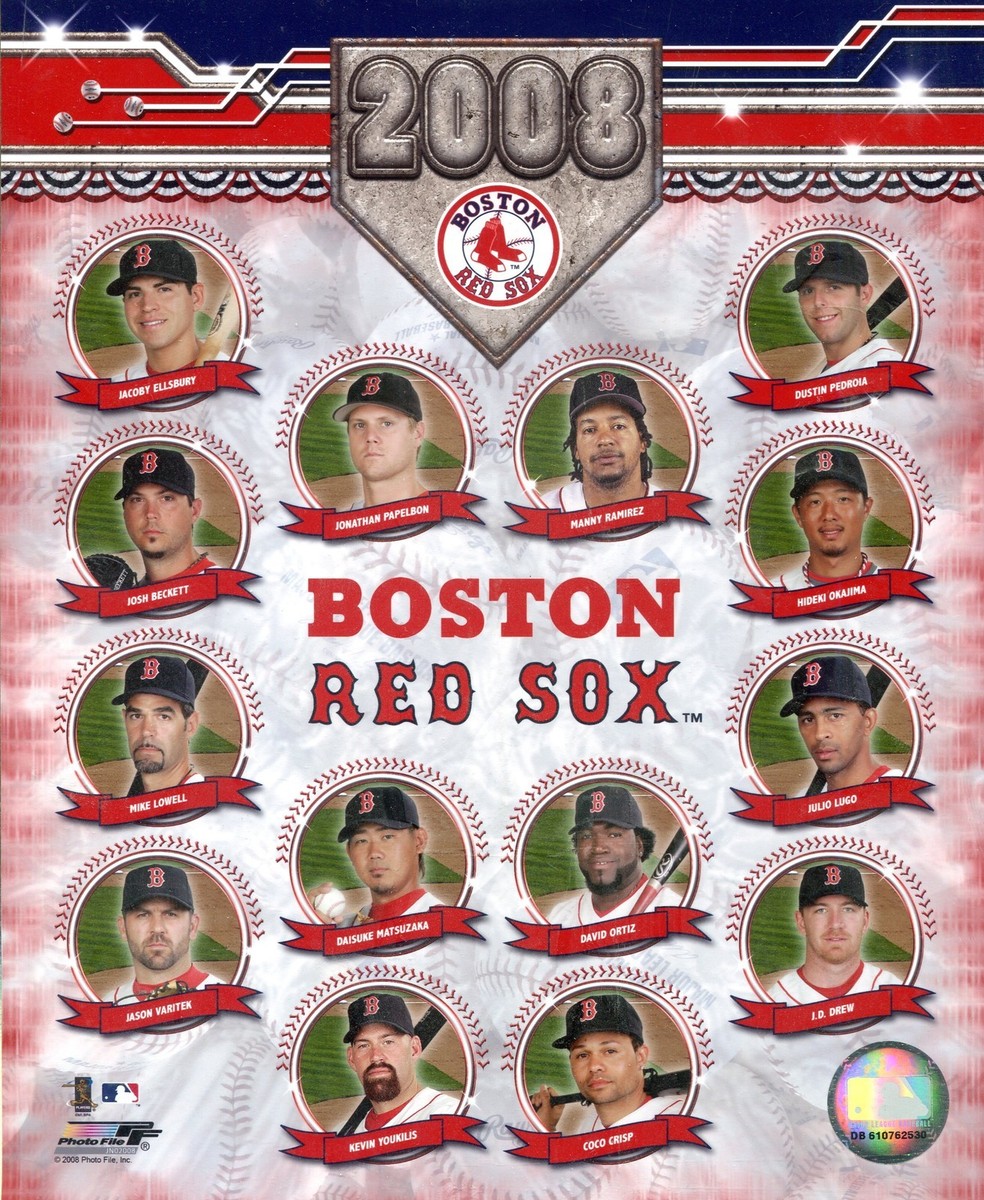 BOSTON RED SOX ~ MLB Licensed 8x10 Color Photo Picture ~ 2008 Team