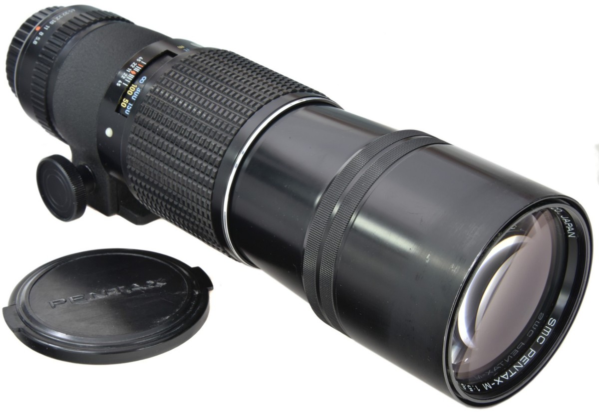 smc PENTAX-M 400mm f/5.6 レンズ SMC PENTAX-M 400MM 1:5.6 K MOUNT TELEPHOTO LENS W CAPS AND