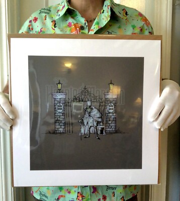 Haunted Mansion 45th Anniv ''Hatbox Ghost'' Art Print - Disney Parks