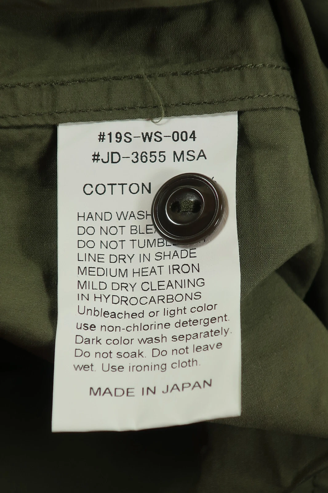 Abito DANTON Vetements De Travail verde cotone sciolto da piccolo a medi 36 4 6