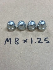 M8 X 1.25 (coarse) Acorn Nut, Motorized Bicycle Cylinder Head Nut, OEM, 4 PCS