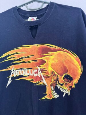 Vintage Metallica Fuel Flaming Skull T-Shirt XL Fruit of the Loom
