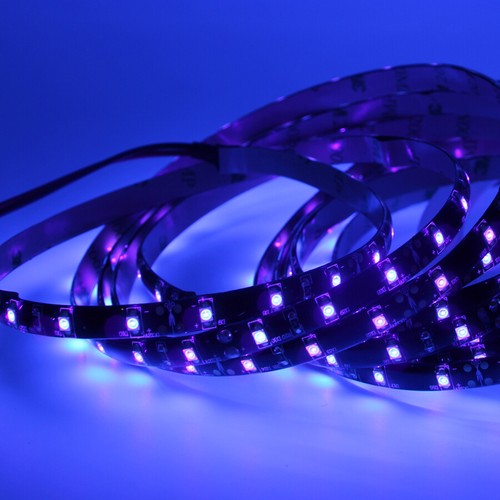 5m UV led strip light 395-405nm Ultraviolet 3528 SMD 60led/m 120led/m Flexible - Picture 10 of 12