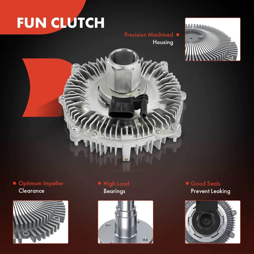 Nuevo embrague ventilador radiador eléctrico para Nissan TITAN XD 2016-2019 V8 5,0 L Foto 3 de 4