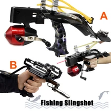 Pro Laser Hunting Fishing Slingshot Catapult Shooting Bow Archery Bowfishing Set