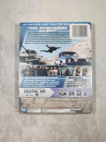 New Fast Furious 6 Blu-ray DVD 2013 2-Disc Set Digital Copy Steelbook Sealed - Picture 5 of 6