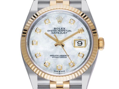 Rolex Datejust Diamanten Perlmutt Ref.126233 2022 Full Set Ungetragen
