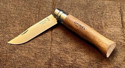 OPINEL No. 8 INOX Folding Knife - 3  1/4 inch Blade - Made in France l k