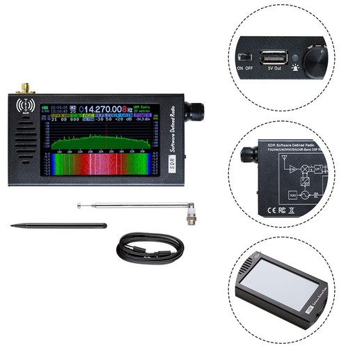 Shortwave Radio Receiver 4 3 Inch Wide Frequency Range for Clear Reception - Afbeelding 6 van 9