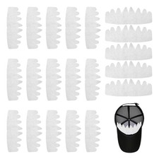 20Pcs Hat Shaper Insert - Baseball Caps Inserts Shapers, Reusable Crown White