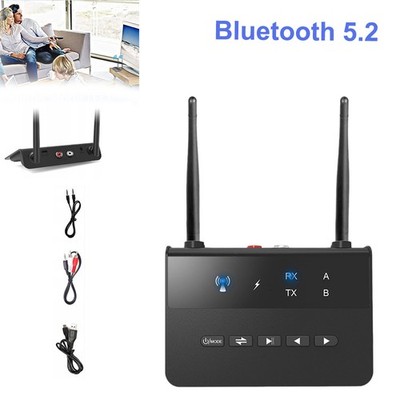 Bluetooth 5.2 Transmitter Empfänger Sender 2in1 Aux Audio Adapter TV Kopfhörer