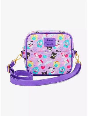 Loungefly Hello Kitty And Friends Hearts Crossbody Bag Purse Sanrio NEW