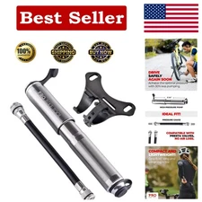 Ergonomic and Reliable Mini Bike Pump - 100 PSI, Ideal for Cycling Adventures