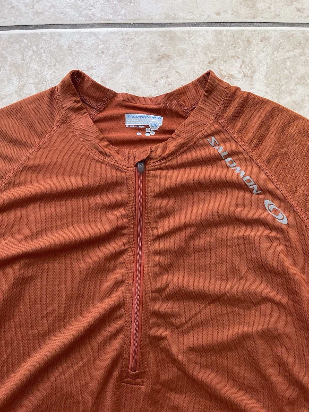 Salomon T Shirt Uomo Manica Corta Atletica Grande Colore Chiaro Running Sport Tee