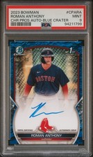 2023 BOWMAN CHROME PROSPECT AUTOS #CPARA ROMAN ANTHONY 115/150 PSA 9 AUTO