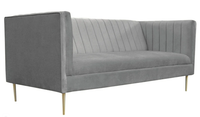 Graue Sofa Dreisitzer Luxus MöBel Neu Modern Design Textil Wohnzimmer Couchen