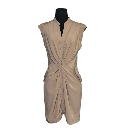 VETEMENTS Ark & Co mini abito beige maniche ad aletta taglia Medium