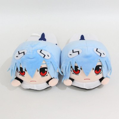 Evangelion Rei Ayanami Cartoon Couple Plush Home Slippers for Autumn Winter