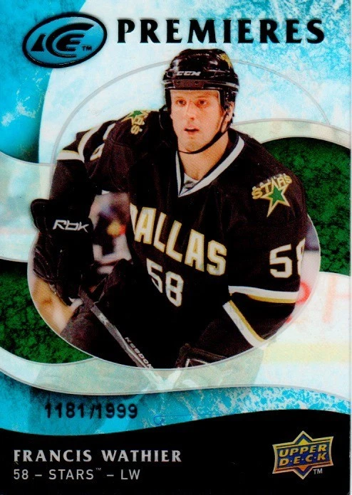 2009-10 Upper Deck Ice - #113 Francis Wathier - Rookie Card RC! SN #/1999 - Bild 1 von 1