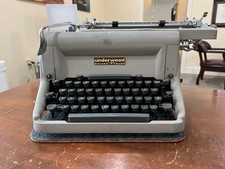 1950's Vintage Underwood Golden Touch Typewriter Gray Manual USA Working thumbnail