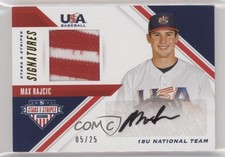 2020 USA Baseball Stars & Stripes Signatures Prime 5/25 Max Rajcic Auto 0j81