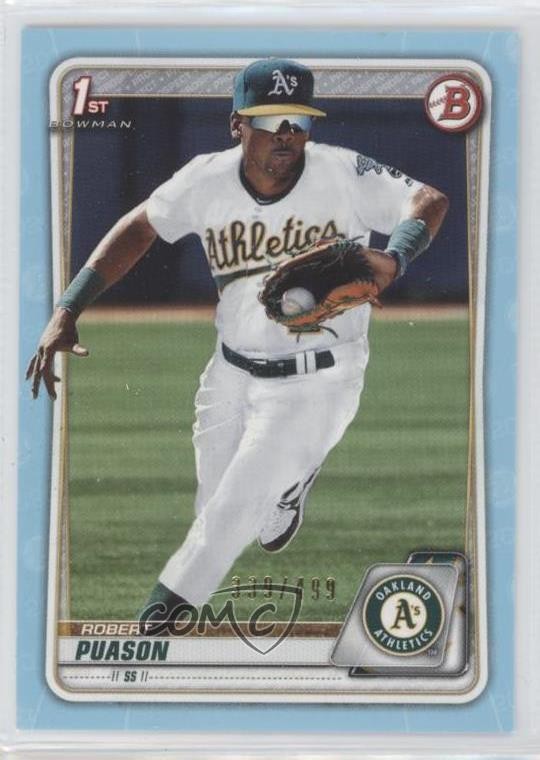 2020 Bowman Prospects Sky Blue 339/499 Robert Puason #BP-145 13b2
