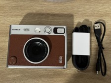 Fujifilm Instax Mini Evo Hybrid Instant Camera Brown (Brand New) W/ Film!