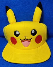 Hat Pokemon Pikachu w/ Ears Mesh Baseball Cap NEW Embroided