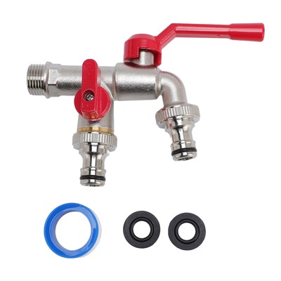 Outdoor Double Taps Wasserhahn Doppelte Unabhängige Kontrolle Außenpackot