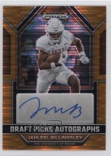 2023 Panini Prizm Draft Picks Orange Pulsar 40/49 Jahleel Billingsley Auto 0b8m