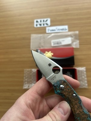Nodak Custom “Puma Scratch” Shipwreck Copper Spyderco Dragonfly 2