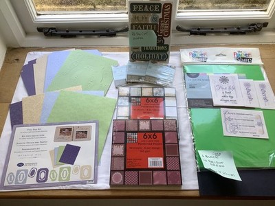 Gemischte Auswahl an Scrapbooking / Bastelkarten Artikeln