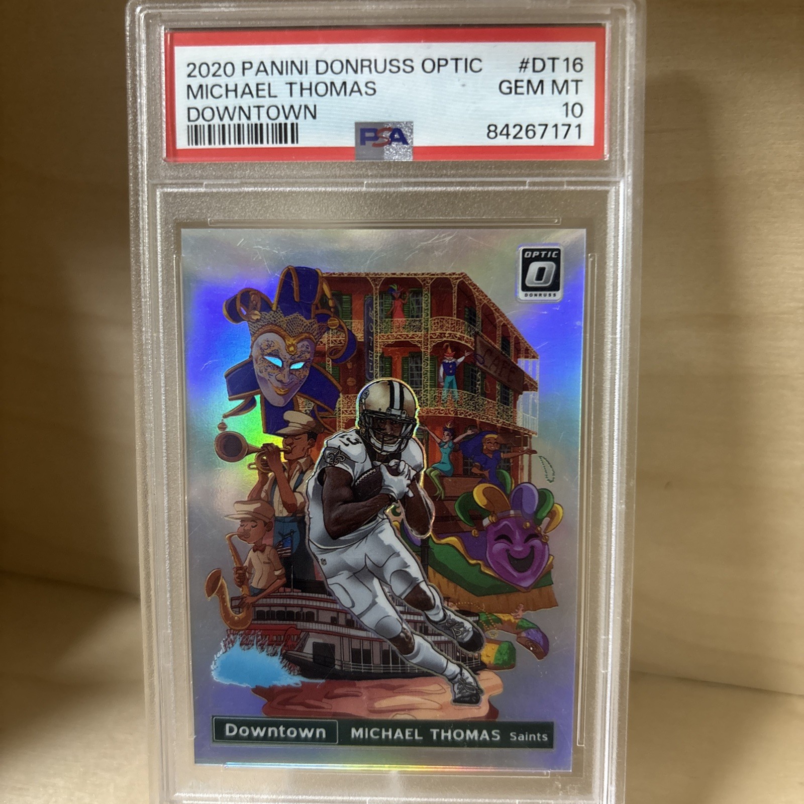 2020 Panini Donruss Optic Michael Thomas Downtown PSA 10 Gem