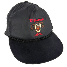 Vintage Taz Tasmanian Devil Hat Looney Tunes Warner Bros 1990 Snapback EXCELLENT
