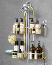 Adjustable Shower Caddy Hanging for Handheld Showerheads - Never Rust Shower ...