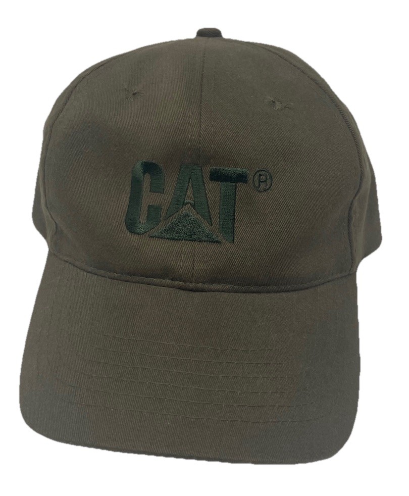 CAT Caterpillar Olive Green Adjustable Hat Generator Switchgear Baseball Cap
