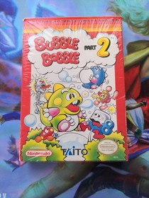 Bubble Bobble Part 2 NES CIB Complete w/Box In H-SEAM SHRINK!  Beautiful Copy!