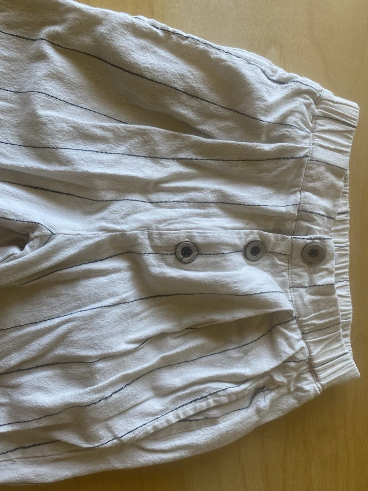 Брюки детские Zara кремовые черные в тонкую полоску размер 4-5 110 см Born To Make Art - Изображение 2 из 4